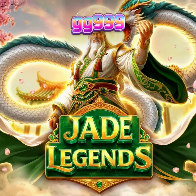 Tampilan visual slot Jade Legends dengan tema naga dan elemen Asia